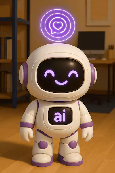 AI helper suited up for work